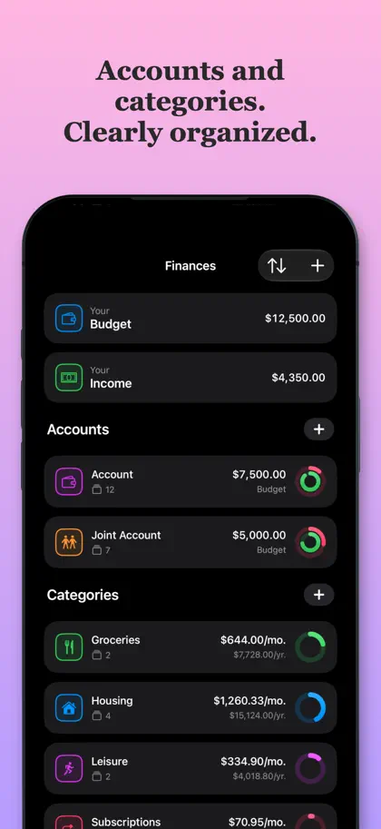 Captura 3 de 5 de Monthly: Budget Planner
