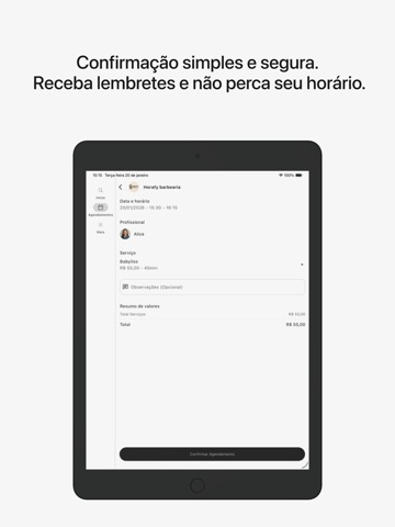 Horafy: Agenda do Cliente iPad screenshot