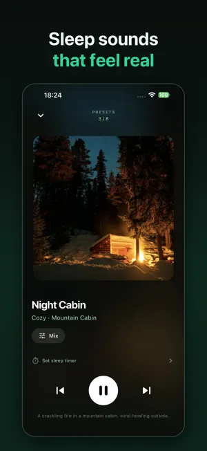 Oasis: Brown Noise & Rain screenshot 1