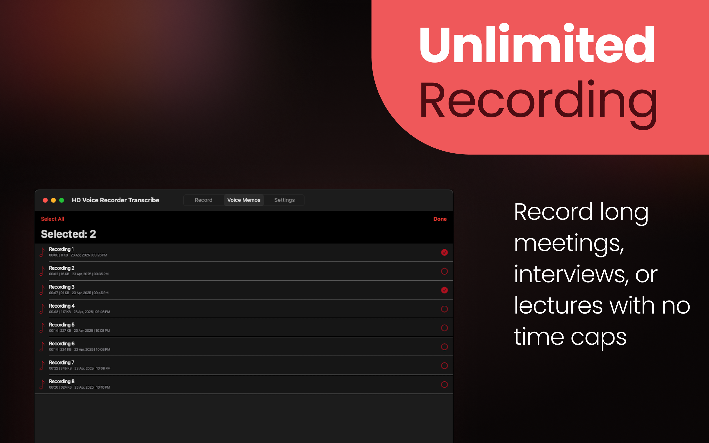 Voice Recorder : Mp3 Converter