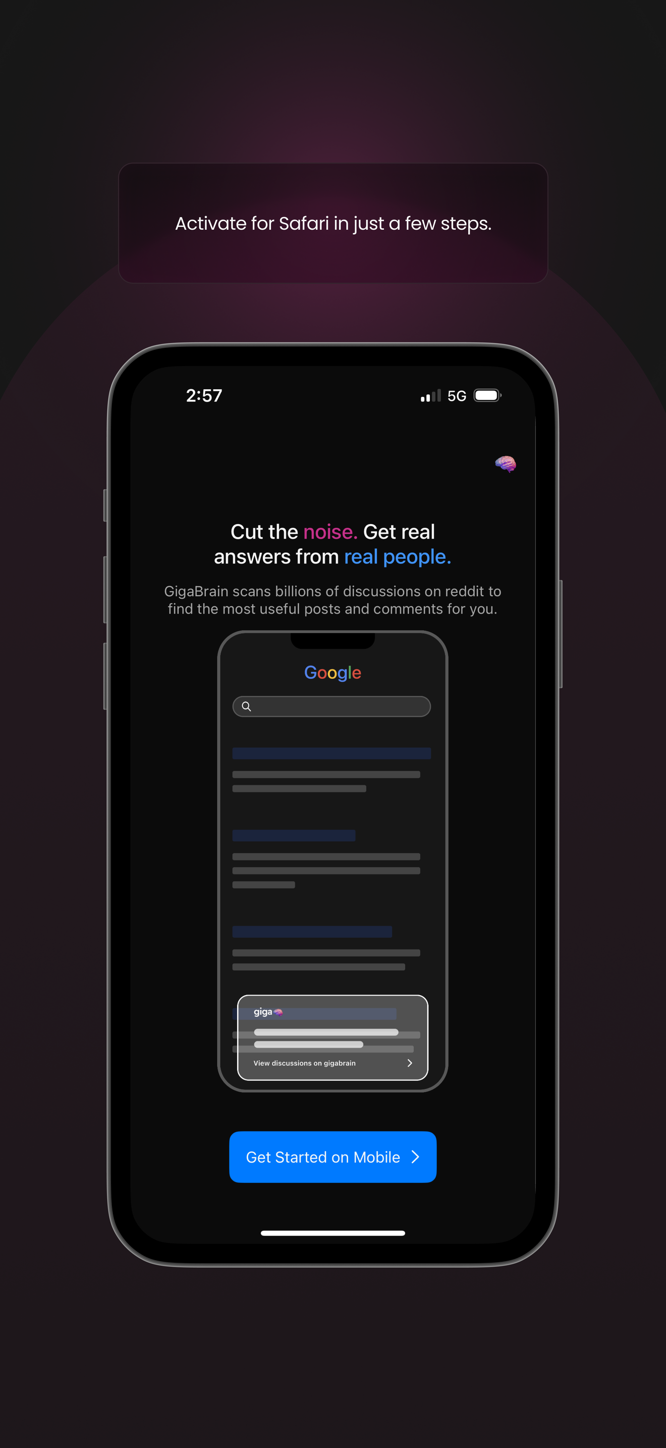 GigaBrain for Safari