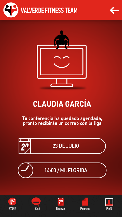 Valverde Fitness App Screenshot