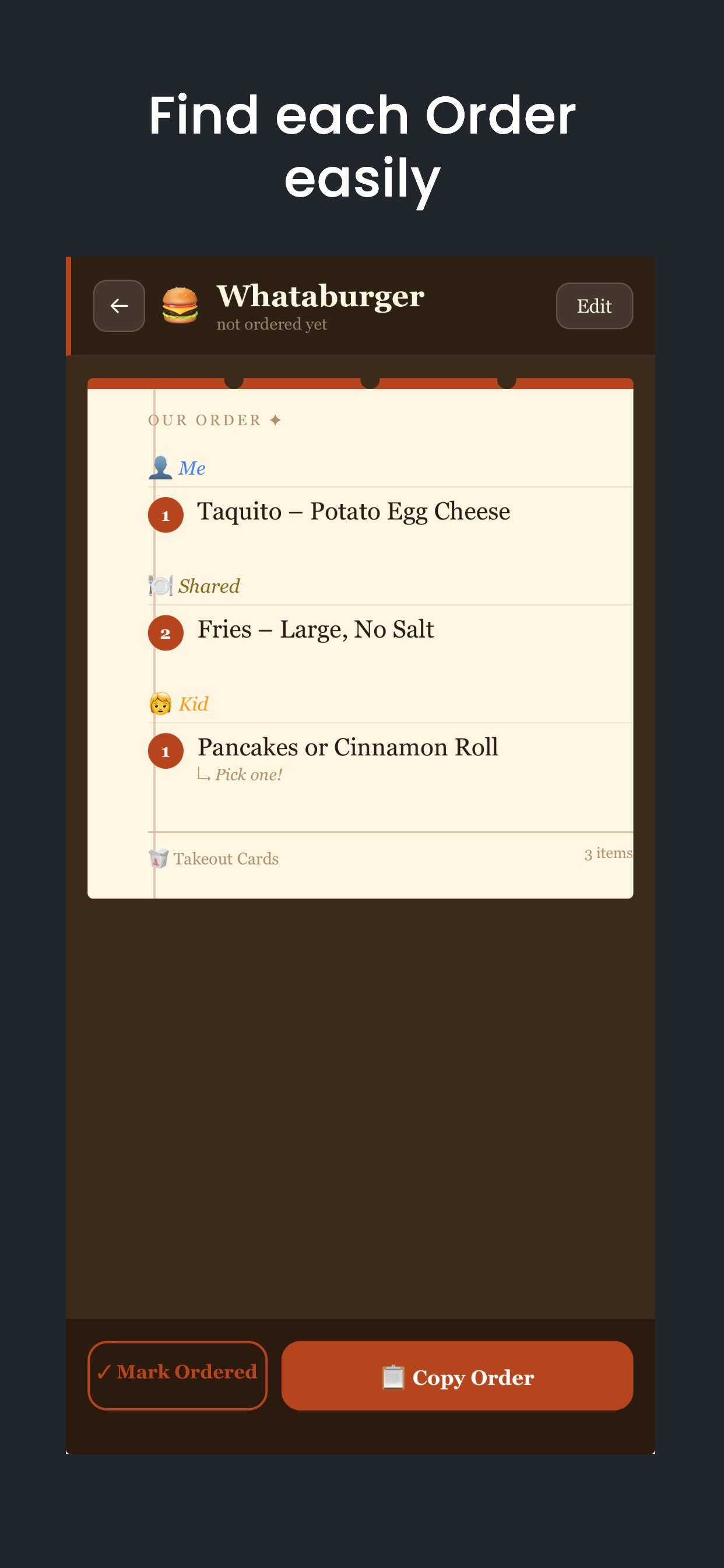 Takeout Cards screenshot 4