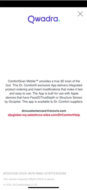 Comfort Scan Mobile™ screenshot 2