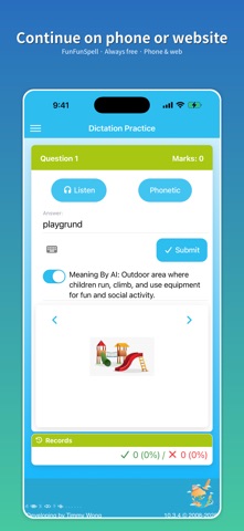 FunFunSpell English Dictation Screenshot 4 of 5