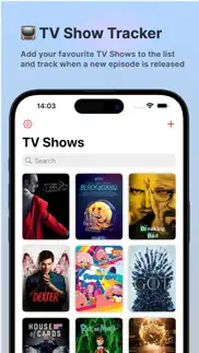 tv show tracker - tv club iPhone Captures Décran 1