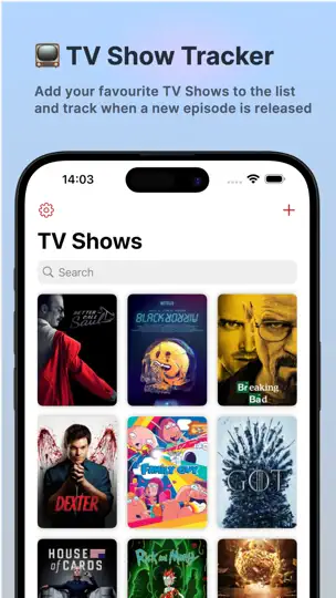 Capture d'écran de TV Show Tracker - TV Club sur iPhone 1