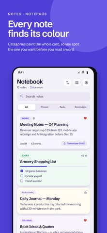 Notes - Notepad, Notebook screenshot