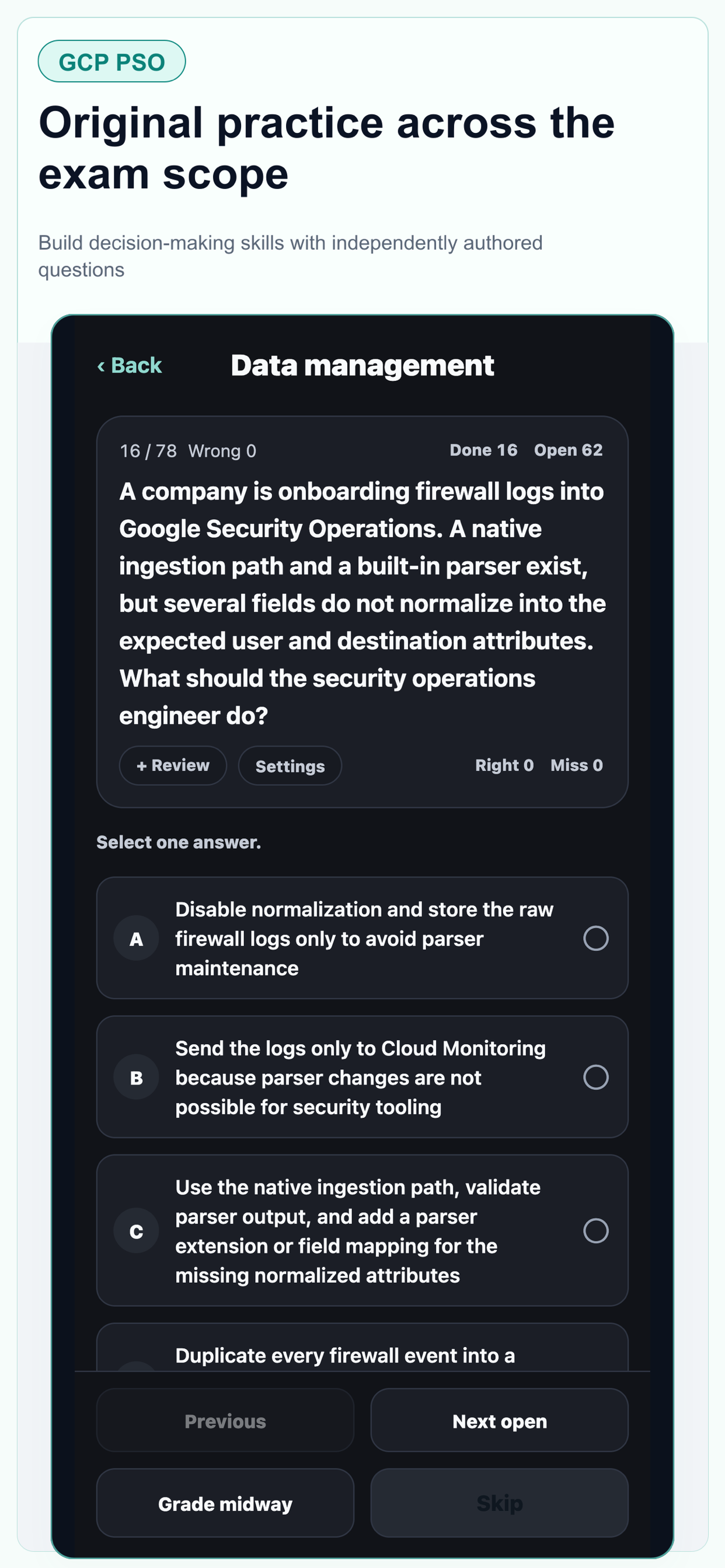 GCP PSO SecOps Engineer Prep screenshot 5