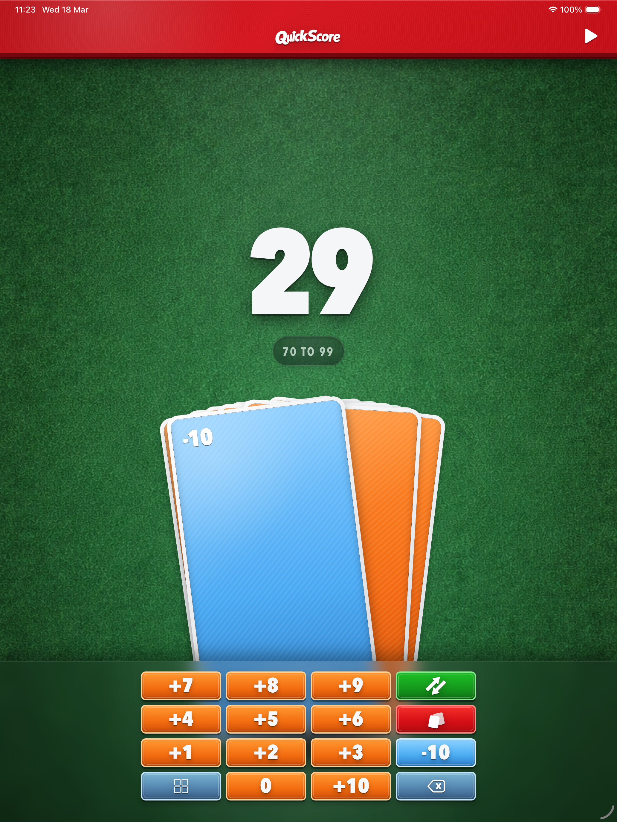 QuickScore for ONO 99