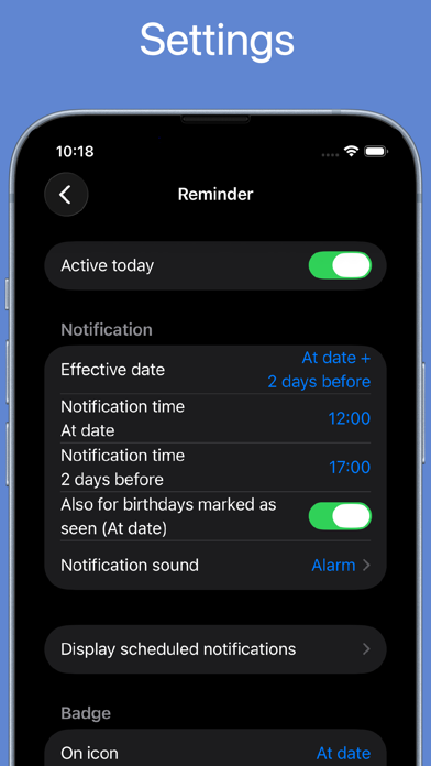 BirthdaysPro HD screenshot 7