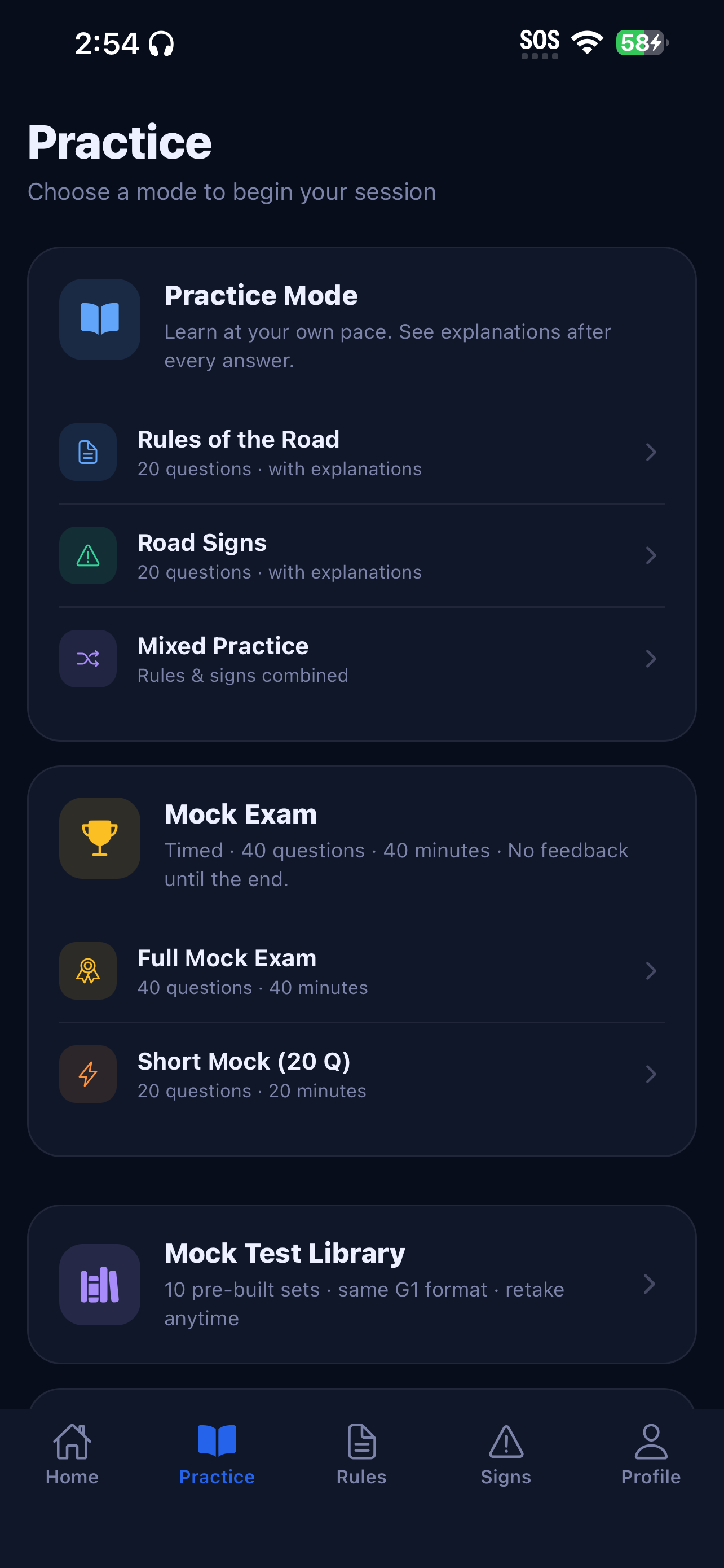 G1 Mentor: Ontario G1 Test screenshot 9