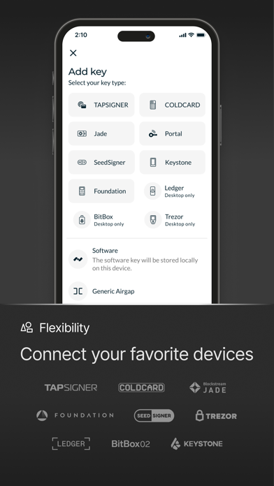 Nunchuk Bitcoin Wallet iPhone screenshot 4 - Finance app
