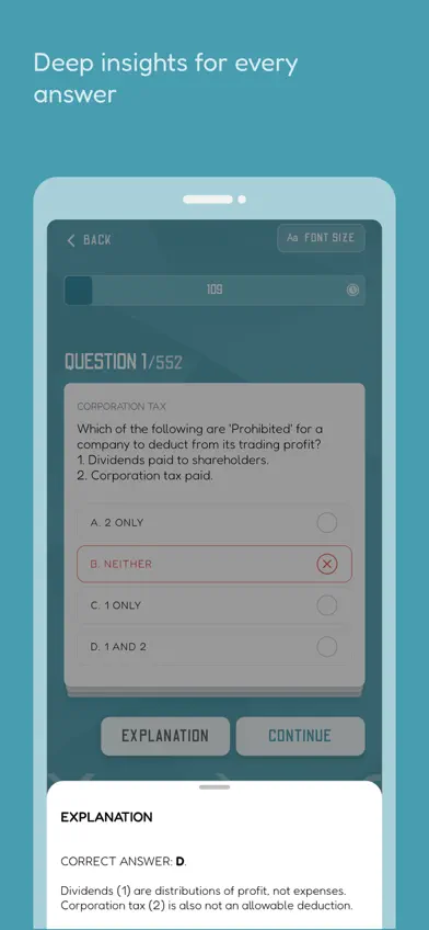 ACCA F6 (TX) QUIZ screenshot 3