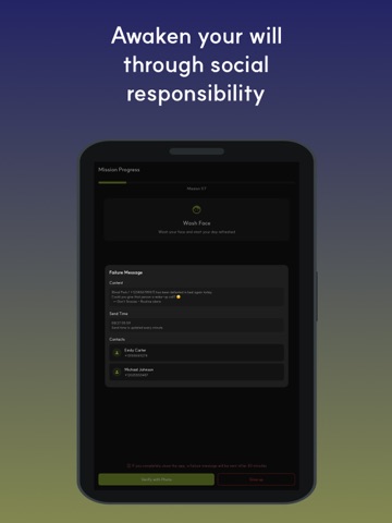 Don't Snooze! - Routine Alarm iPad screenshot