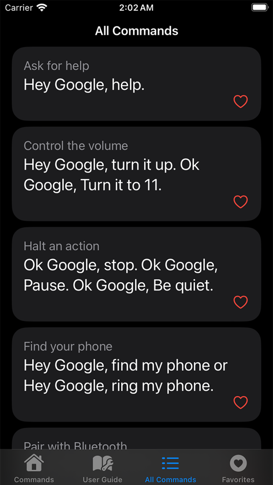 #1. Commands for Google Nest (iOS) De: Jakir Hossain
