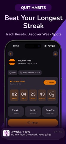 Habit Tracker - TimeSince screenshot