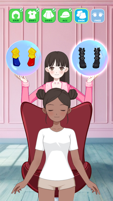 Left or right: Magic Dress up Screenshot