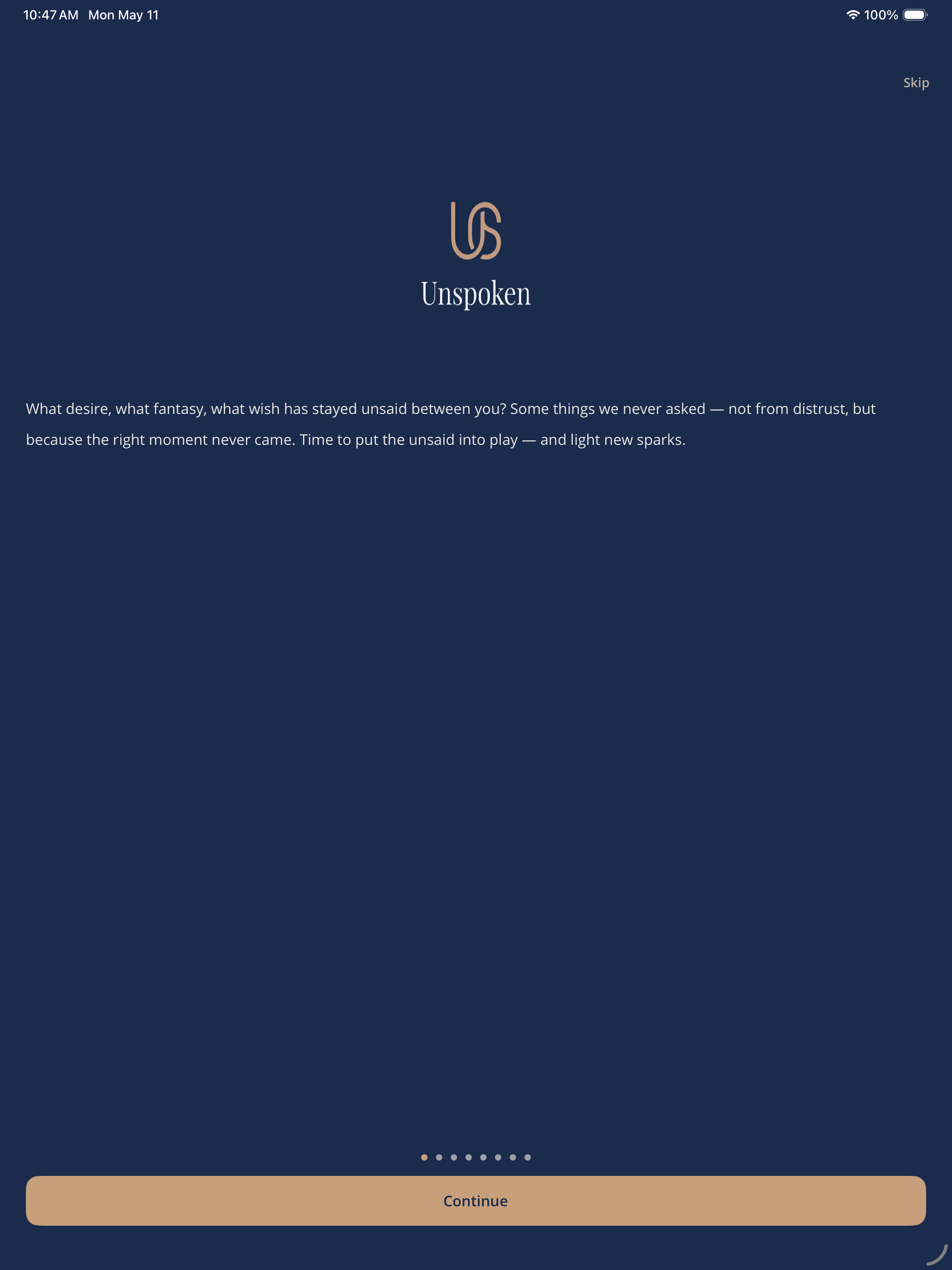 Unspoken — between us