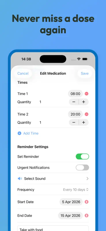 Medicine Chart screenshot 2 of 5