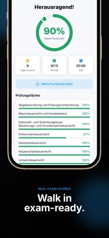German Tax Advisor Exam Prep iPhone screenshot