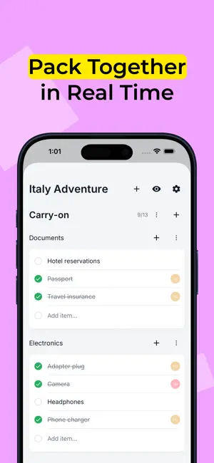 Pack With Me: Packing List screenshot 3