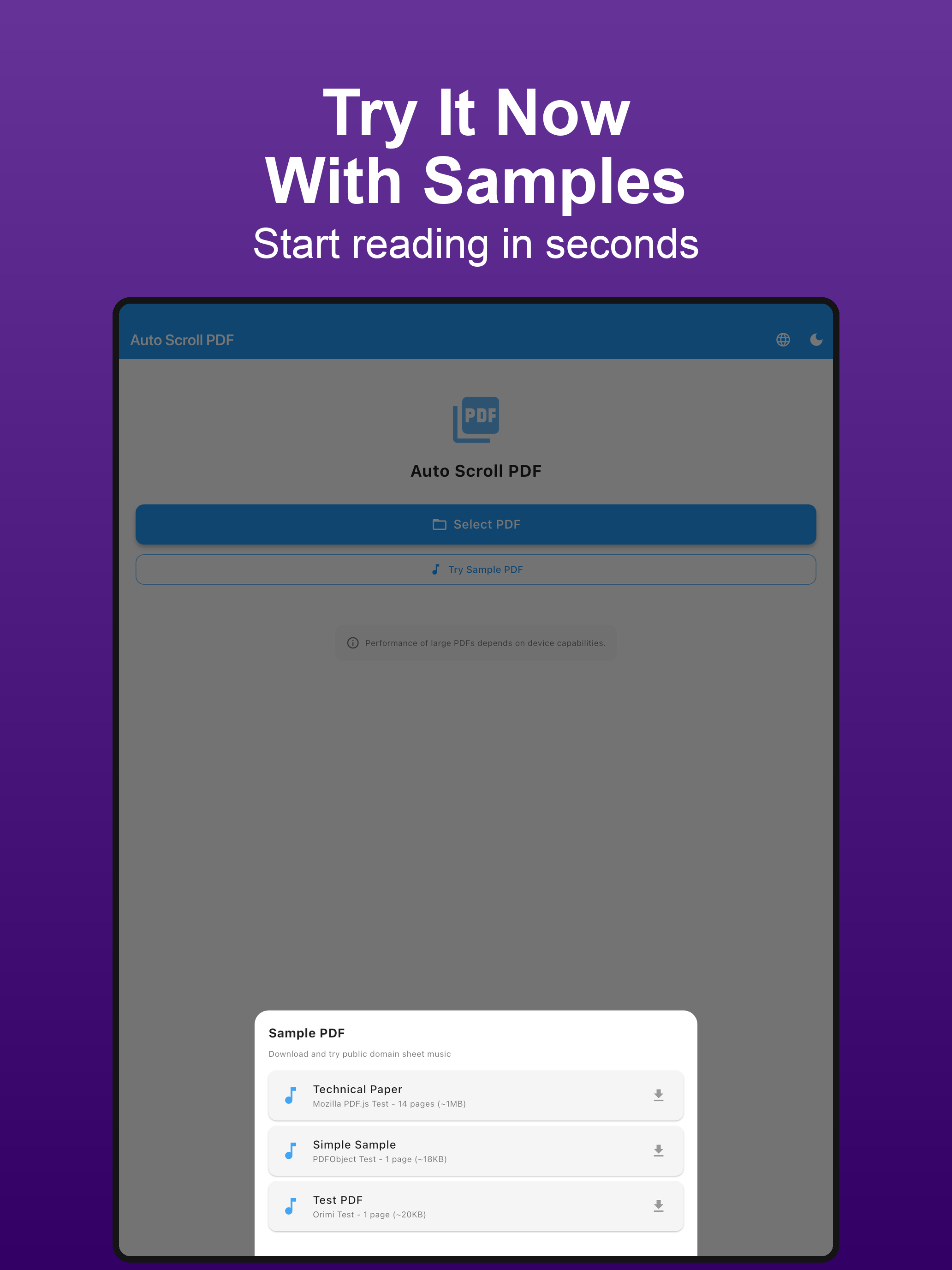 Auto Scroll PDF