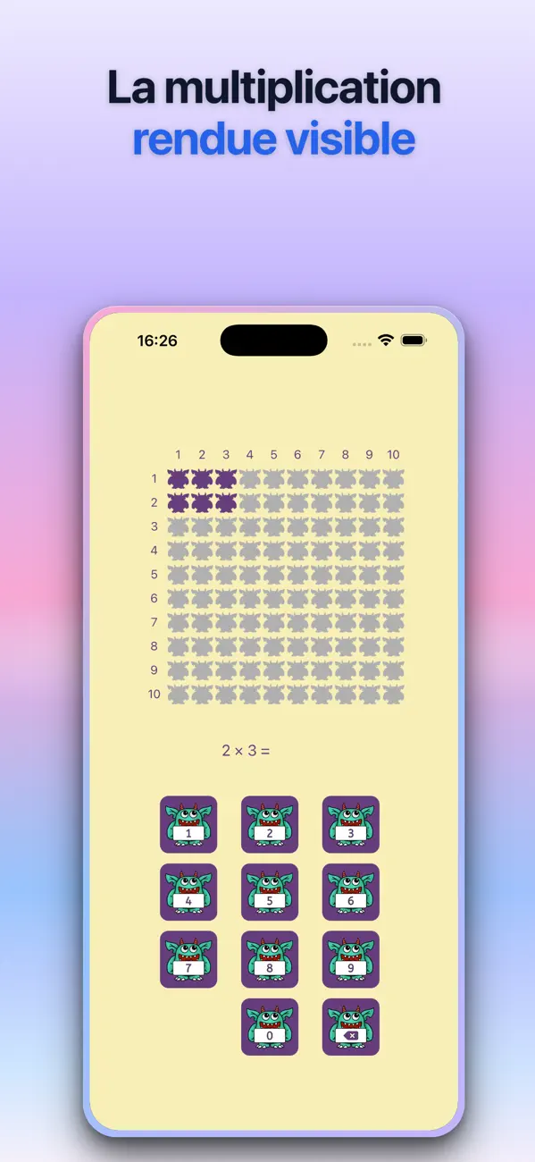 Screenshot #2 pour Monsty: Apprendre Les Tables