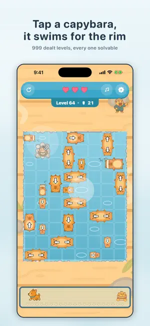 Capybara Onsen: Cozy Puzzle screenshot 2