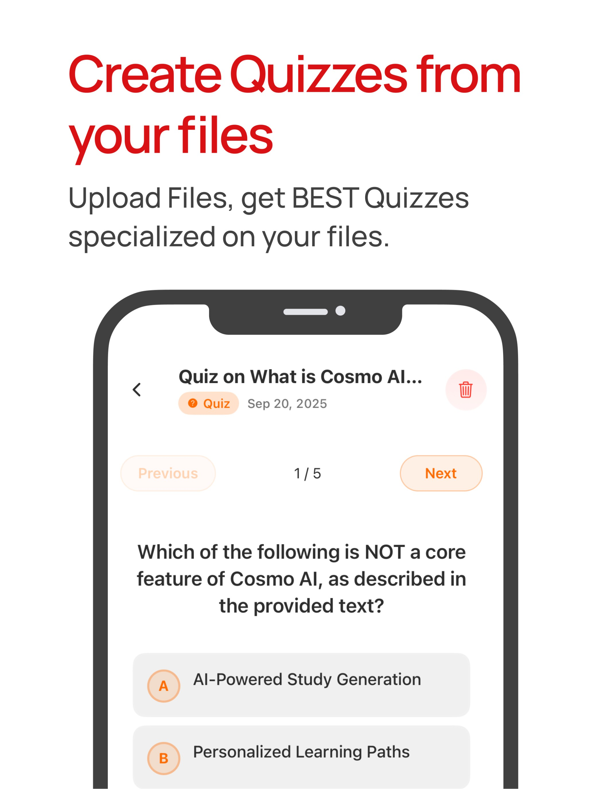 Cosmo AI: Quiz & Flashcard