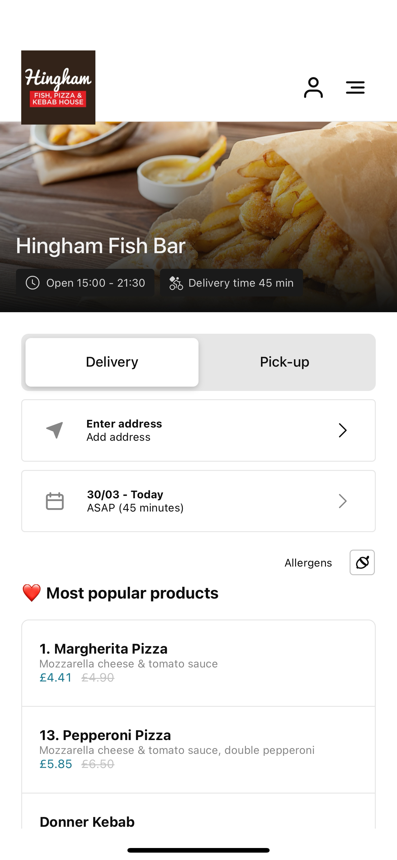 Hingham Fish Bar & Kebab House