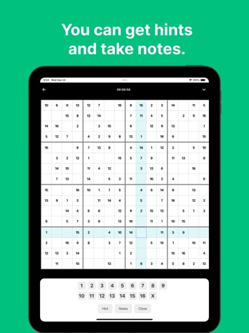 Giant Sudoku iPad screenshot