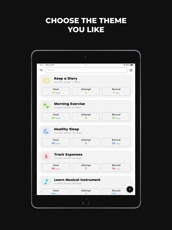 HabitRise: Progress Tracker iPad screenshot 5 - Productivity app