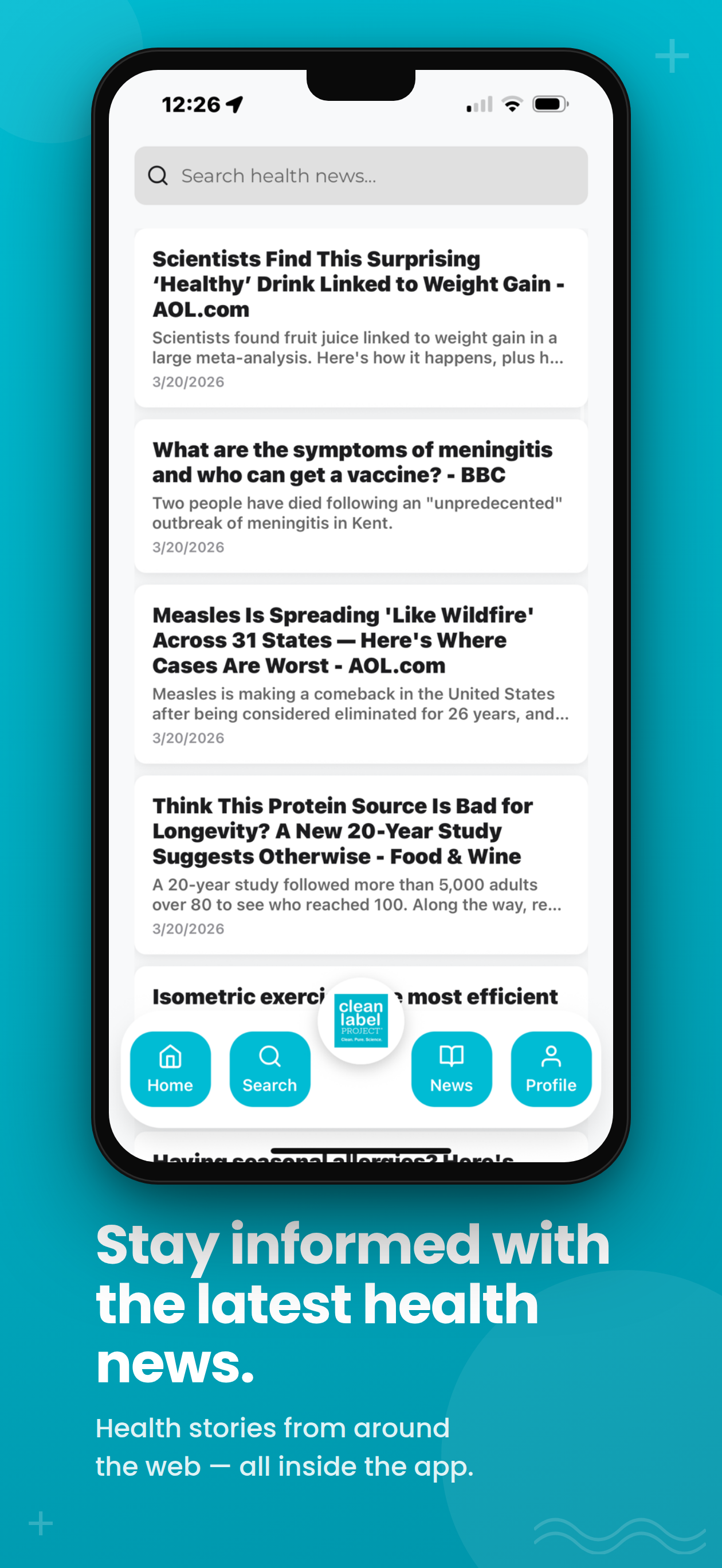 Clean Label Project Mobile