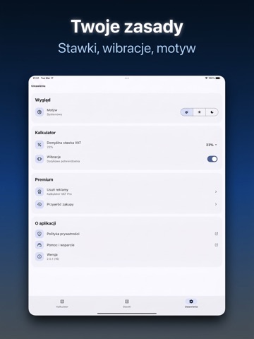 Kalkulator VAT Brutto Netto iPad screenshot