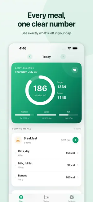 Fitness Hack: Calorie Diary screenshot 1