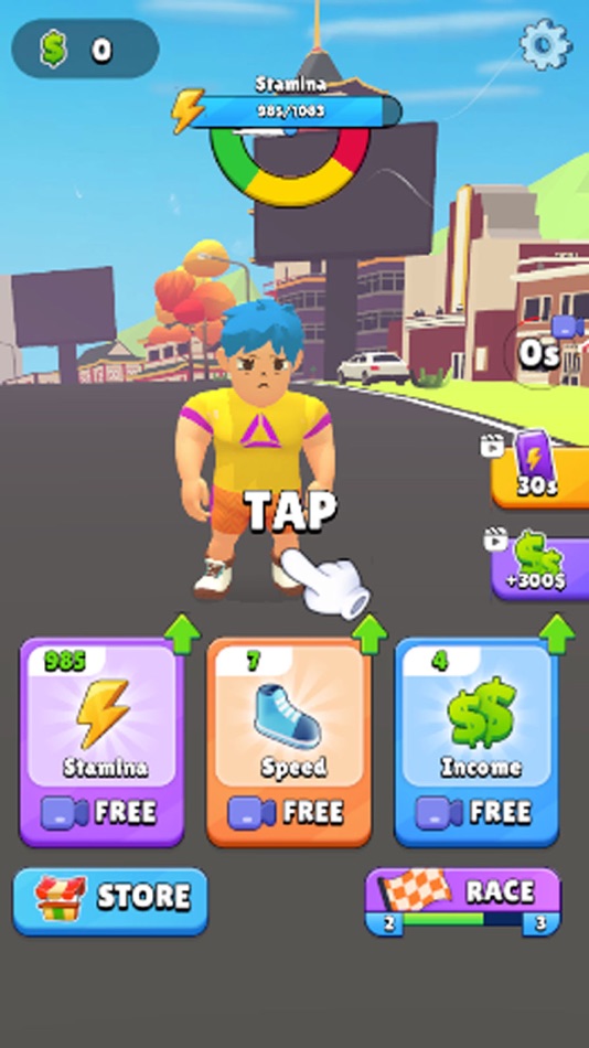 #2. Run Clicker: Tap Muscle Boost (iOS) 来自: Khalid Jarhder