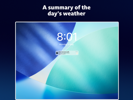 BBC Weather iPad screenshot 2