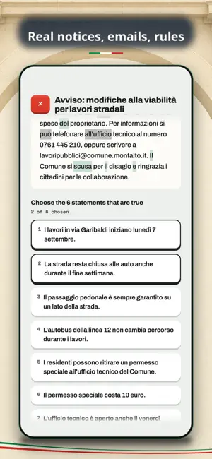 Italio: Learn Italian, CILS B1 screenshot 4