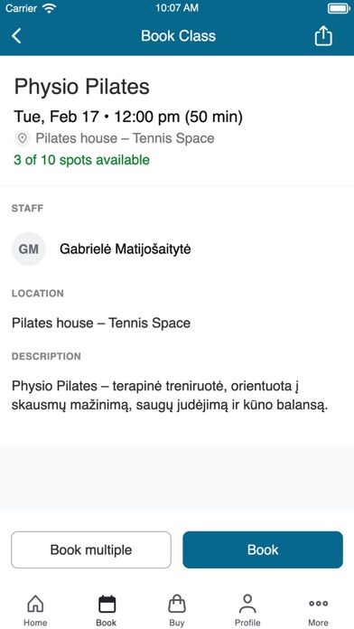 Pilates house - Lithuania iPhone screenshot