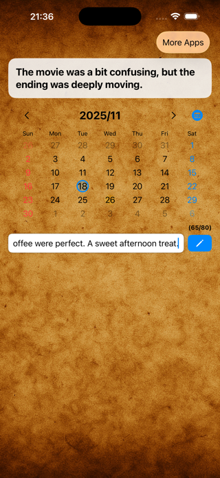 Simple Diary : MyJot Screenshot 2 of 2