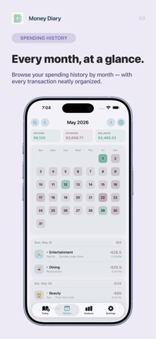 Money Diary: Expense Tracker Screenshot 3 of 7