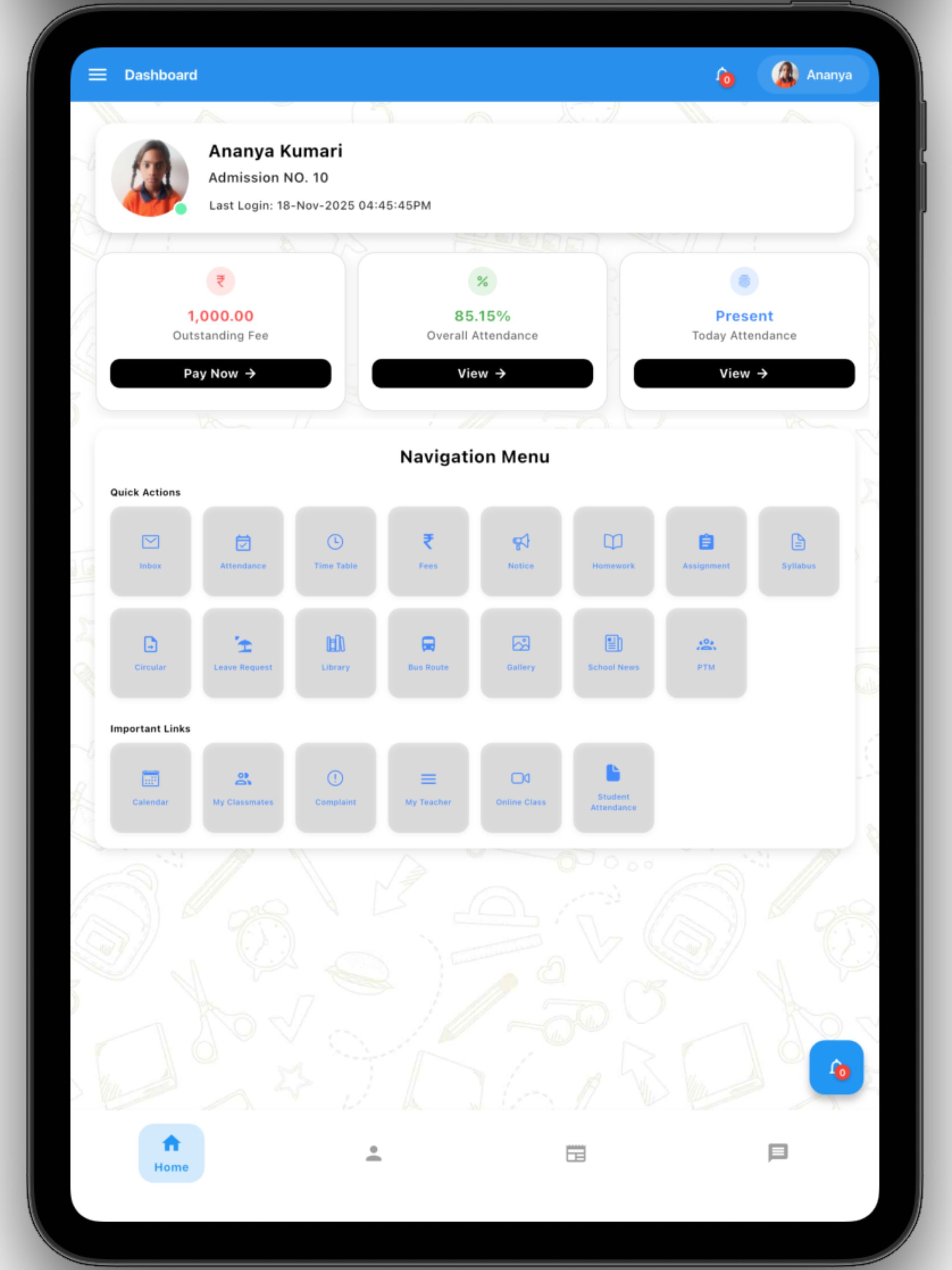 eTab Parents App screenshot 12
