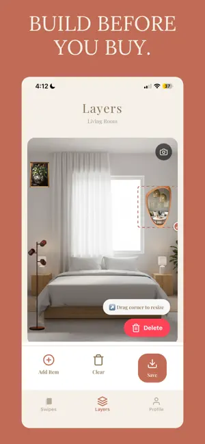Cluttr: Swipe, Build, Buy screenshot 2