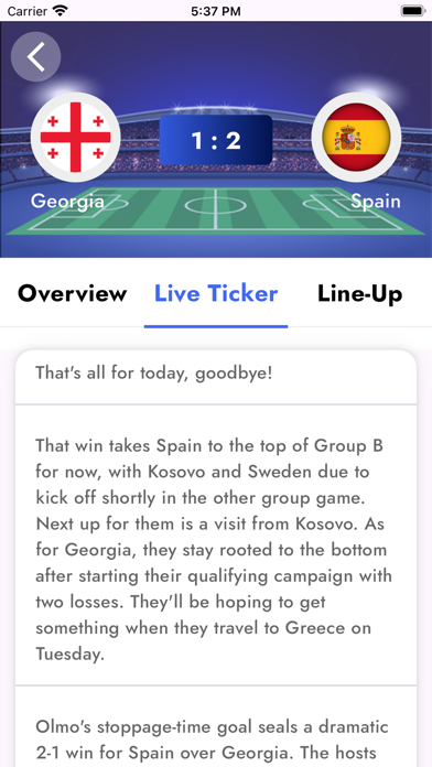 Football League Of Spanish Screenshot