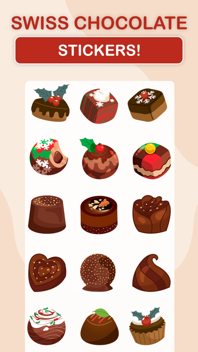 Screenshot #2 pour Swiss Chocolate Stickers!