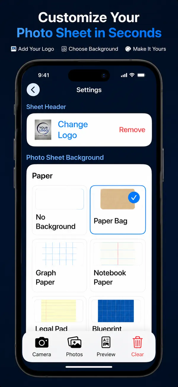 Screenshot #3 pour Photo Sheet Pro