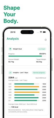 Foshape - Calorie Log Screenshot 5 of 5