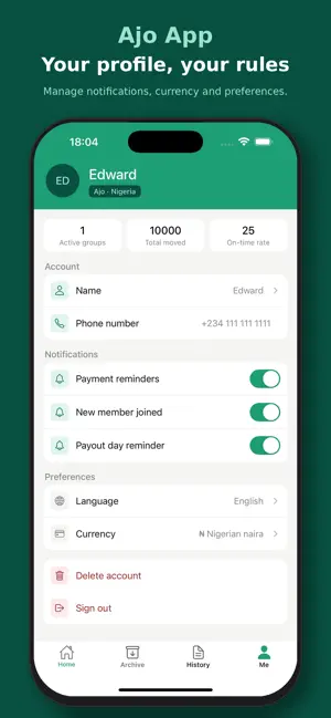Ajo - Group Savings screenshot 4