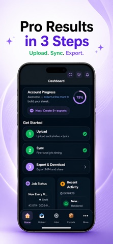 Lyric Video Maker - VizMigo screenshot